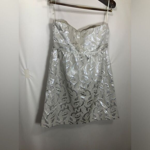 American Eagle Outfitters Dress Champagne Strapless Mini Womens Size 12 - Picture 3 of 9